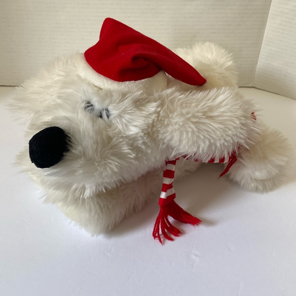 Vintage Jerry Elsner Holiday Dog Plush Stuffed Animal